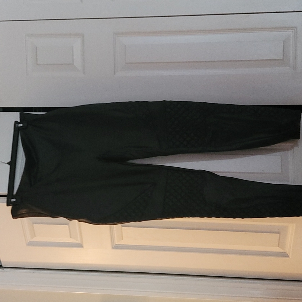 Spanx faux leather Moto high waisted 1X legging
